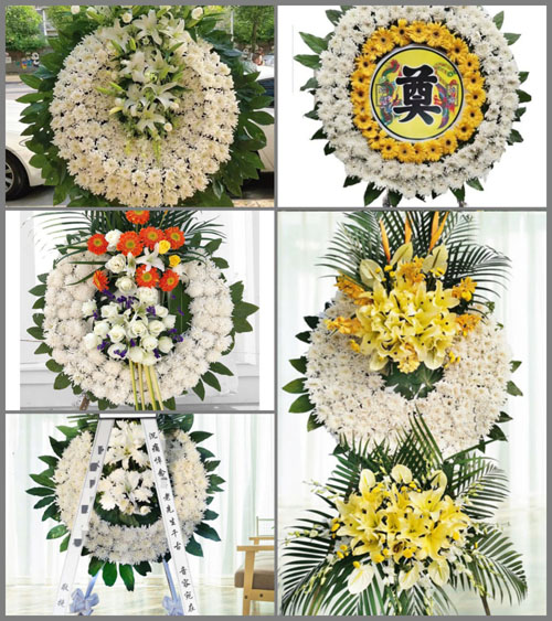 山东青岛莱西市姜山镇前庄村花圈速递